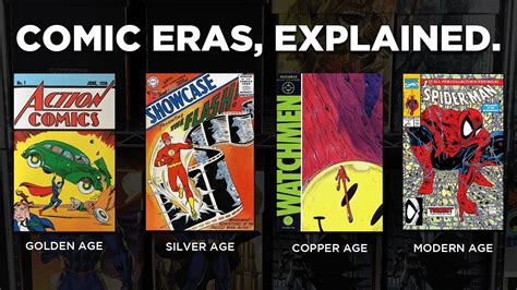 COMIC BOOK ERAS EXPLAINED Golden Age Silver Age Copper Age Comics
