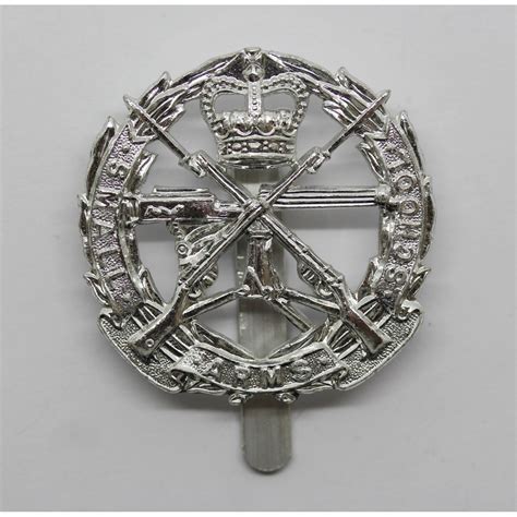 Small Arms School Corps Anodised Staybrite Cap Badge