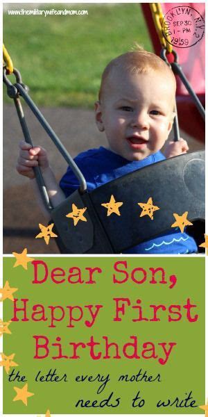 Face life with courage and. Dear Son, Happy Birthday | Happy first birthday, Baby boy first birthday, First birthdays