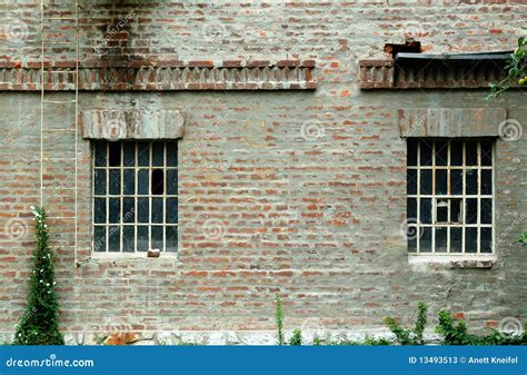 Brick Wall With Windows Stock Image Image Of Extint 13493513