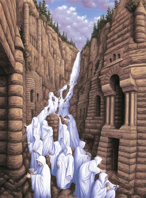 25 Mind Twisting Optical Illusion Paintings By Rob Gonsalves Bored Panda
