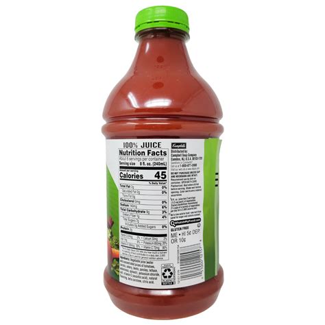 V8 Low Sodium Original Vegetable Juice 46oz Healthy Heart Market