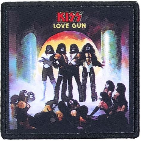 Kiss Love Gun Album Cover Iron On Patch Classic Rock Band Etsy