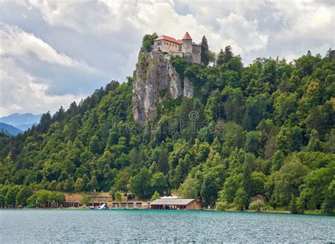 Bled Castle At Bled Lake In Slovenia Panorama Stock Image Image Of