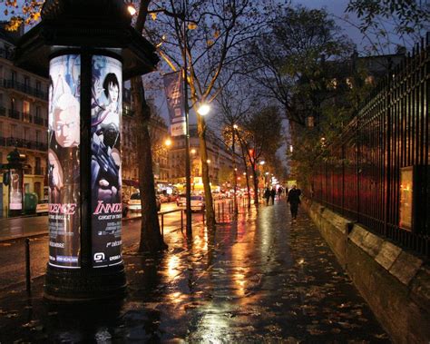 Rainy Night In Paris Blvd St Germain Flickr Photo Sharing