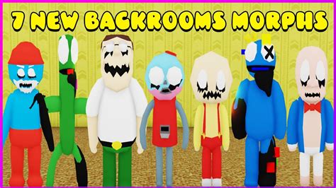 Backrooms Morphs All 7 New Skins Roblox Update Youtube