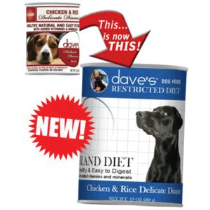 Dave's pet food restricted diet protein & phosphorus farmyard blend in sauce canned dog food can be a valuable tool in the battle against canine kidney disease. Dave's Pet Food - Dave's Restricted Diet Chicken & Rice ...