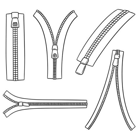 Drawing Of The Zipper Illustrations Royalty Free Vector Graphics