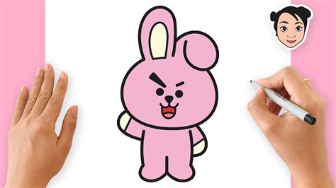 How To Draw Bt21 Cooky Bts Jungkook Persona Easy Step By Step