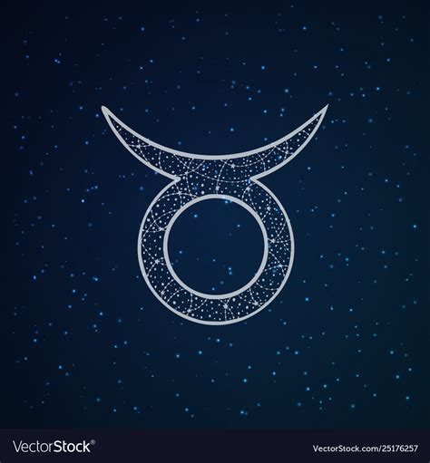 Taurus Zodiac Sign Royalty Free Vector Image Vectorstock