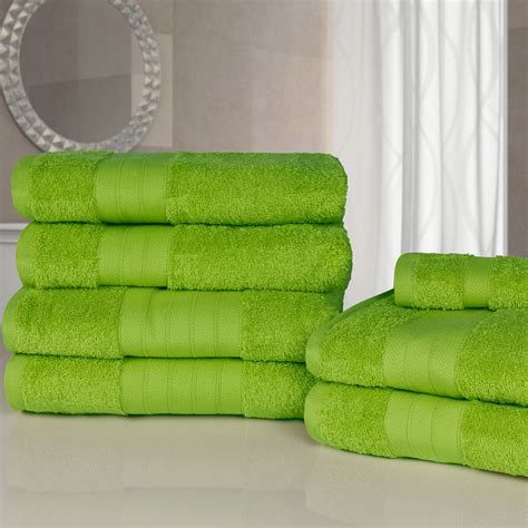 Buy green bath towels at macys.com! Luxury Soft Hand Bath Face 7 Piece Bathroom Towel Bale Set ...