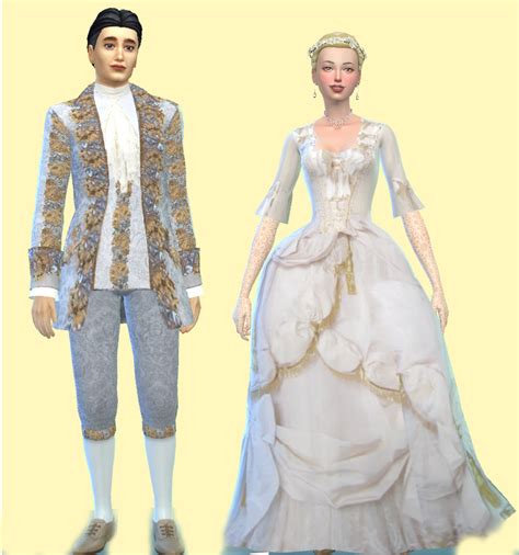 Oh So Rococo — Sims 4 Rococo Wedding Clothes Download Womans