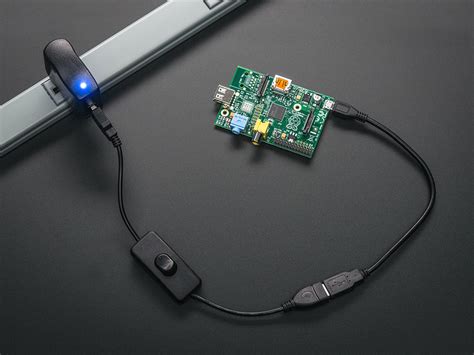My psu has an on/off switch at the back. USB Cable with Switch ID: 1620 - $2.95 : Adafruit ...