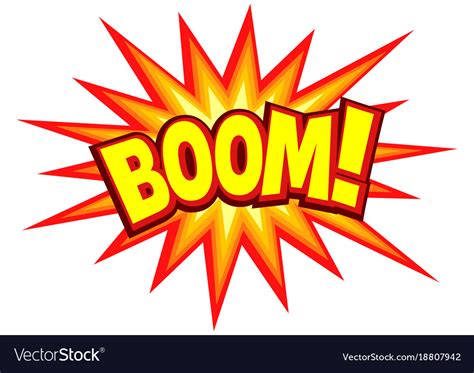 Comic Explosion Symbol Royalty Free Vector Image