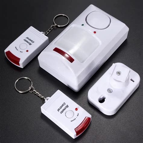 Portable Ir Wireless Motion Sensor Detector 2 Remote Home Security
