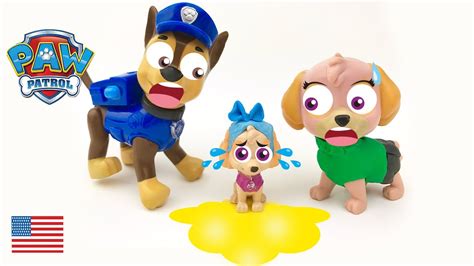 Baby Paw Patrol Chase And Skye Potty Training The Puppies Full Episode
