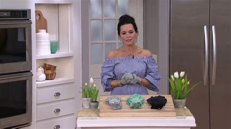 Martha Stewart 3 Pair Non Slip Grip Garden Gloves On Qvc Youtube