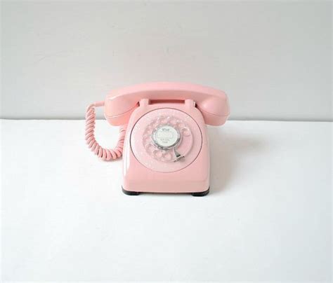 Vintage Rotary Dial Phone In Pink By Automatic Electric Etsy Rotary