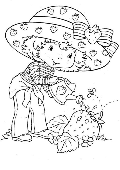Free And Easy To Print Strawberry Shortcake Coloring Pages Cartoon