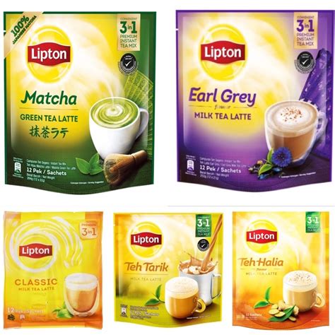 Bundle Of 2 Lipton 3 In 1 Instant Milk Tea Latte Matchaearl Grey