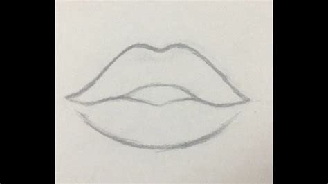 How To Draw A Beautiful Lip Pencil Sketch Easy Drawing Tutorial Youtube