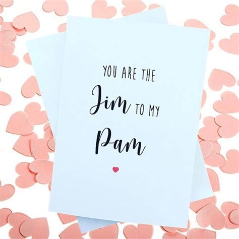The Office Jim To My Pam Soulmates Greetings Card Etsy