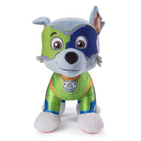 Paw Patrol 8 Mighty Pups Rocky Plush For Ages 3 And Up Wal Mart