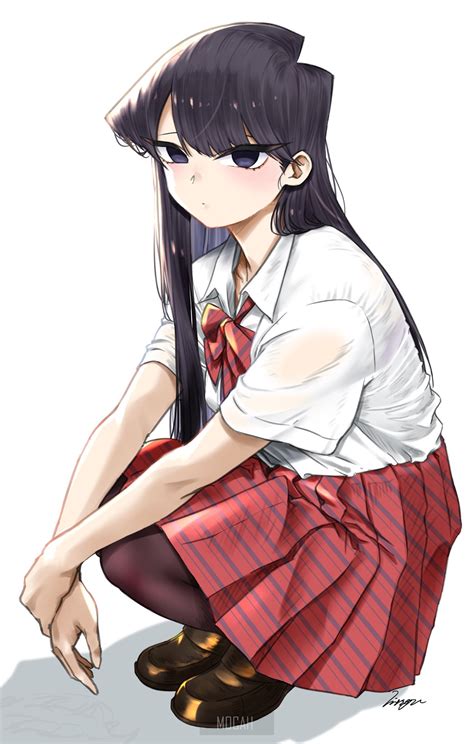 401110 Komi San Wa Comyushou Desu Anime Girl Small Boobs Long