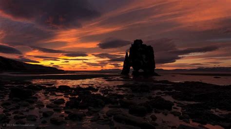 Hvítserkur Iceland Sunset And Sunrise Time Lapse Youtube