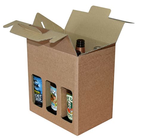 Beer Bottle Carrier Box Christmas Ts Holds 6 Bottles Up To 245mm X