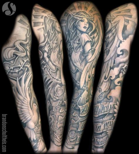 Religious Angels Tattoo Sleeves