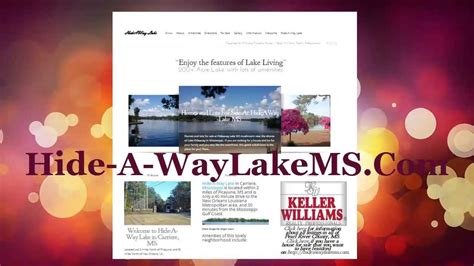 Hide A Way Lake Ms Subdivision Youtube