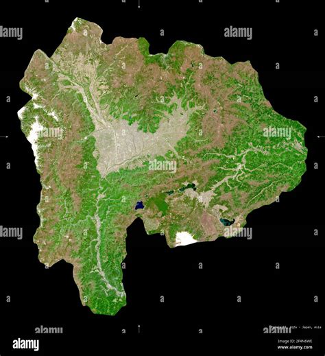 Yamanashi Prefecture Of Japan Sentinel 2 Satellite Imagery Shape