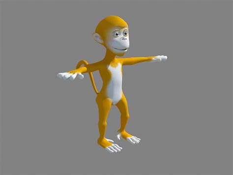 Cartoon Monkey 3d Model Download For Free