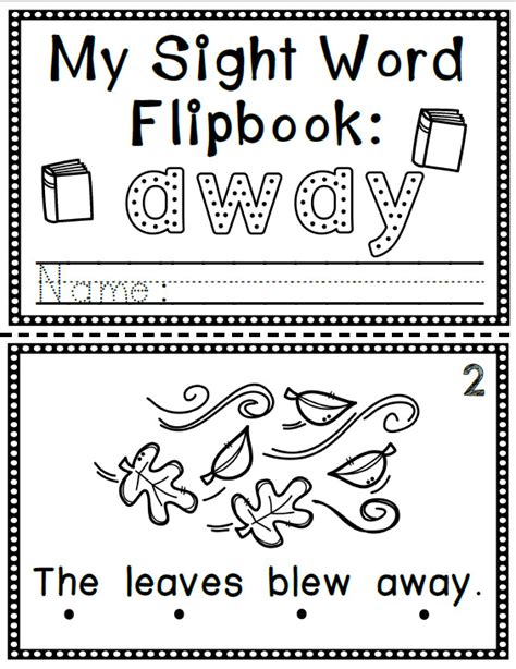Sight Word Flip Book Flipbook Like Made By Teachers