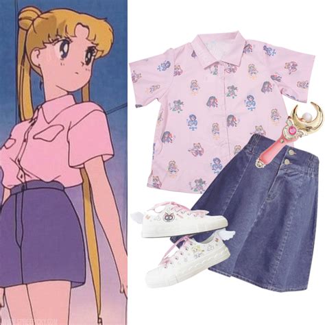 Sailor Moon Usagi Inspired 90s Retro Outfit Sailor Moon Outfit