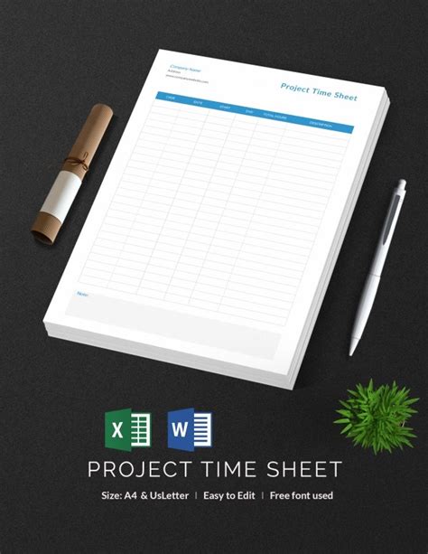 34 Timesheet Templates Free Excel Doc Pdf Download Free