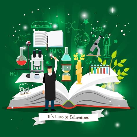 Premium Vector Education Infographics With Open Book Of Knowledge