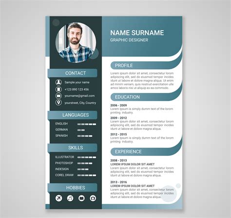 You can find a sample cv for use in the business world, academic settings, or one that lets you focus. Curriculum vitae dark blue - Trusted Romeo IT Graphics Design