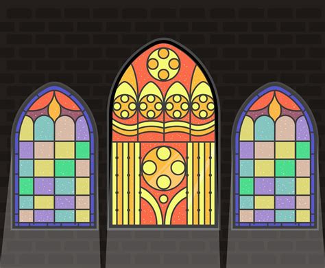 Stained Glass Window Vector Art And Graphics