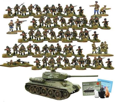 Bolt Action Wwii Wargame Allies Soviet Army Starter Army Miniatures
