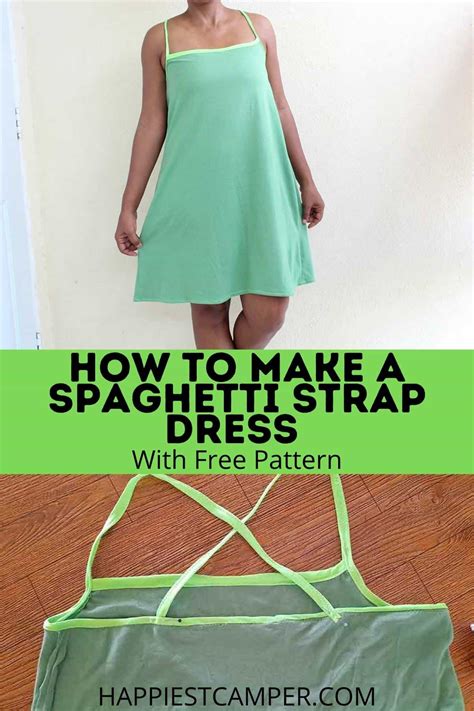How To Make A Spaghetti Strap Dress With Free Pattern