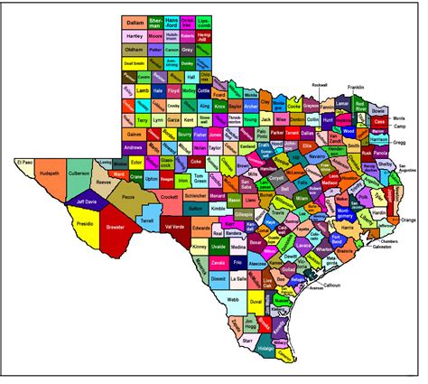 Map Of Central Texas Counties