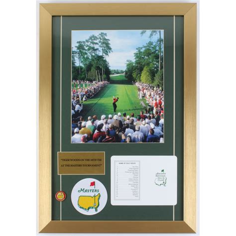 Tiger Woods The Masters 15x22 Custom Framed Photo Display With