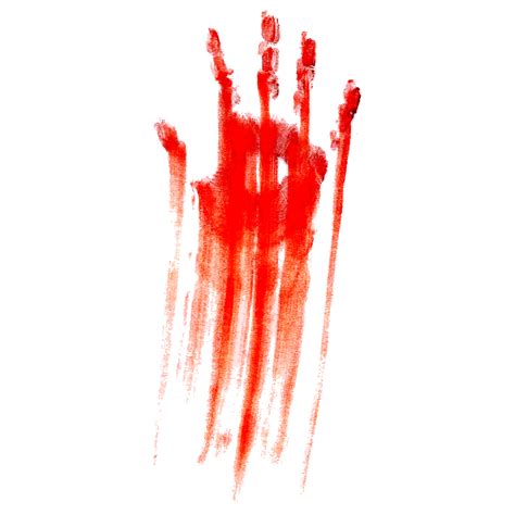 Handprint Blood Dripping Transparent Background Clipart Transparent