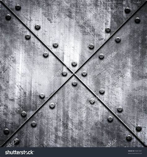 Metal Plate With Rivets Stock Illustration Illustration Image