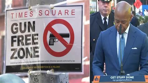 Nyc Mayor Eric Adams Signs Law Banning Guns In Times Square Amid Legal