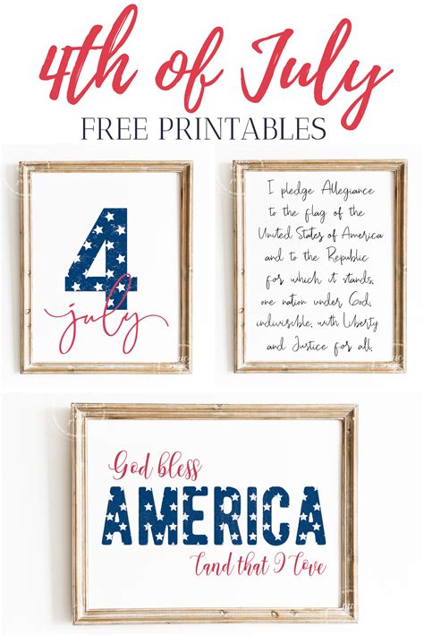 freebie 4th of july patriotic printable home decor freeprintables little blonde mom fourth