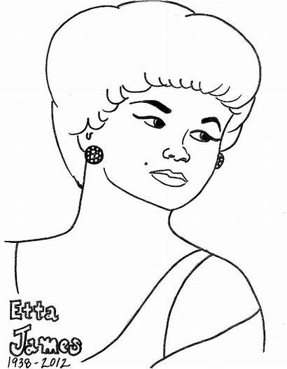 Coloring History Month Etta James Worksheets Parks