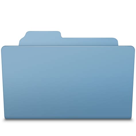Blue Folder Open Icon